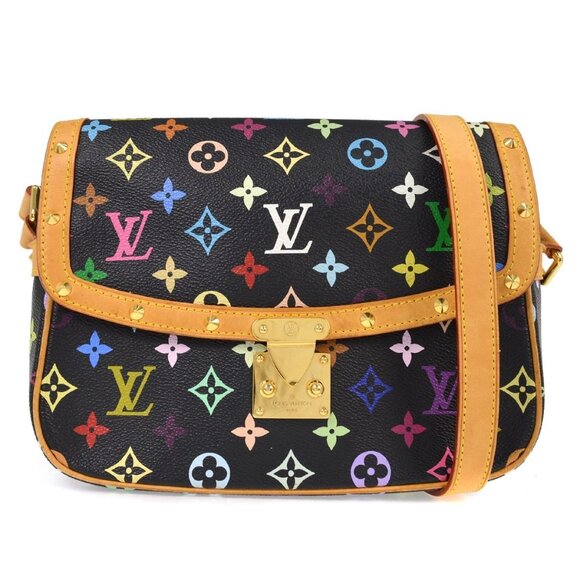 Louis Vuitton Black Multicolor Sologne Shoulder Bag M92639 VI1023 NQ00081 - Picture 1 of 9